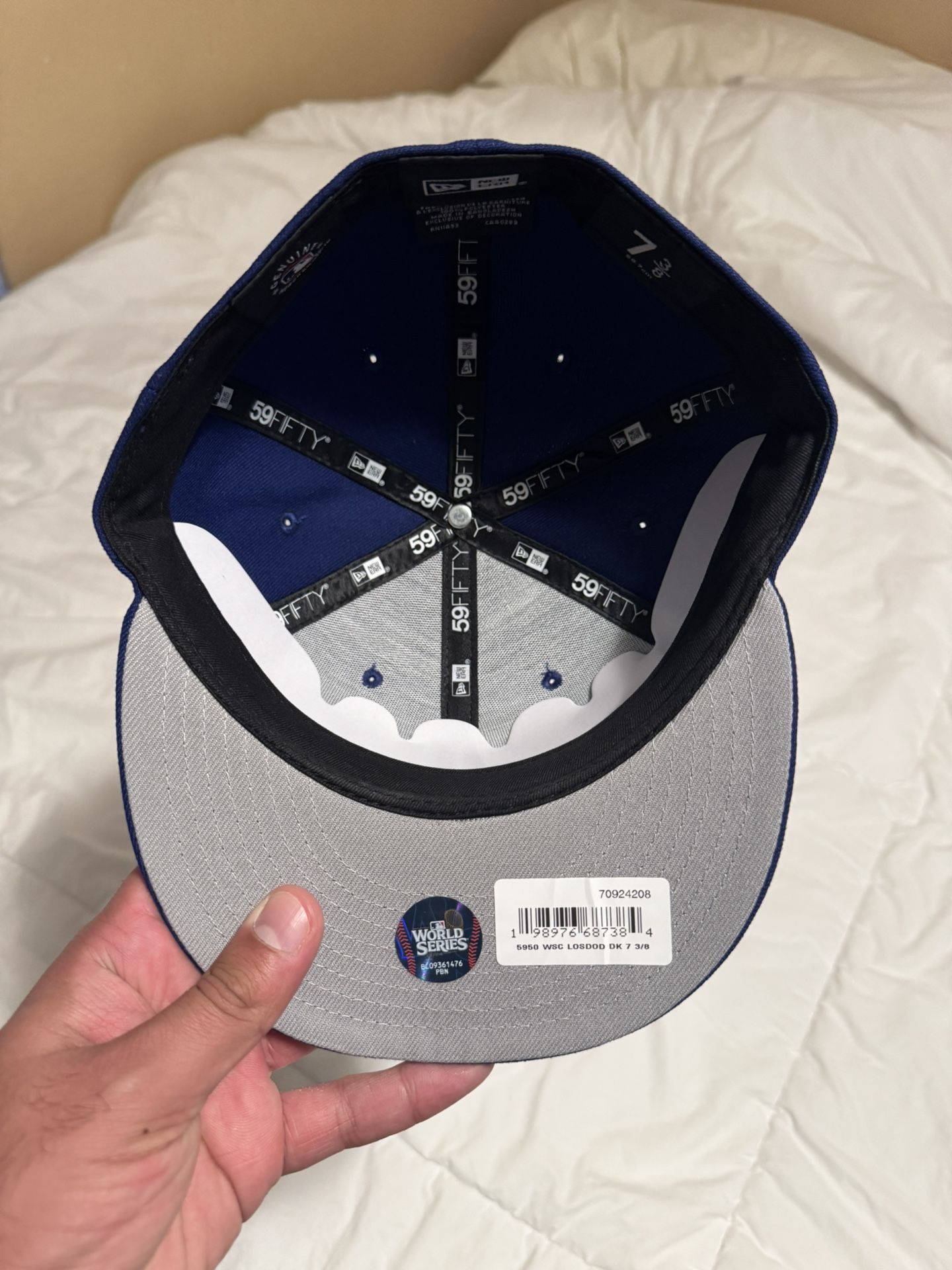 World Series Dodgers Hat 7 3/8