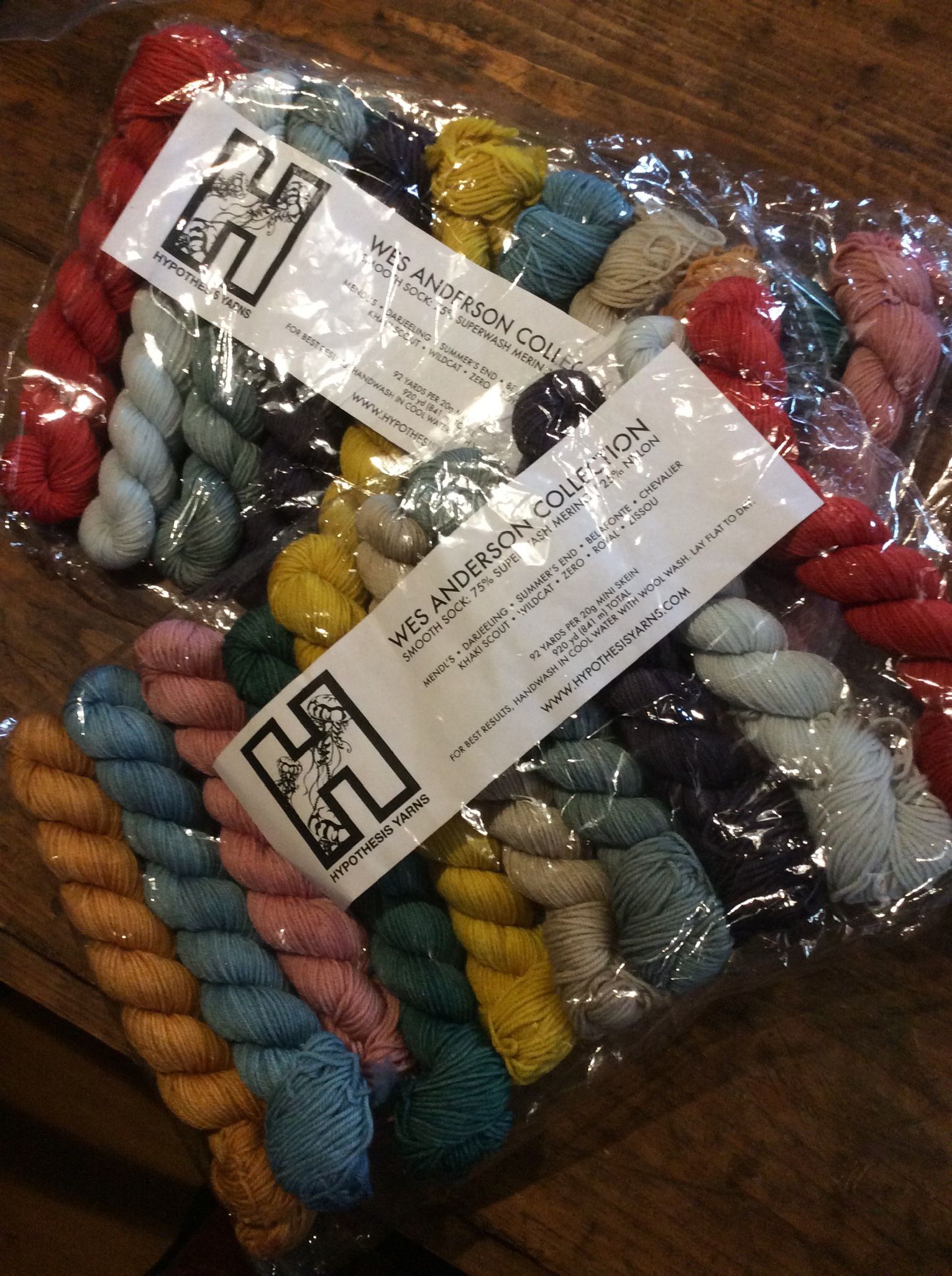 20-Skeins Yarn/92-Yards Each Skein /2-Colors Of Each/ $190 Retail for Both Bags)