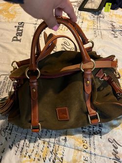 Dooney and Burke Olive Suede Bag