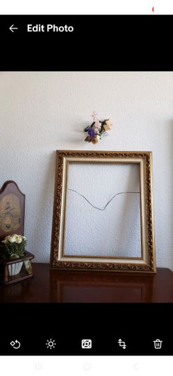 Gold Gilt Ornate High Relief Acanthus Plaster Museum Picture Frame .