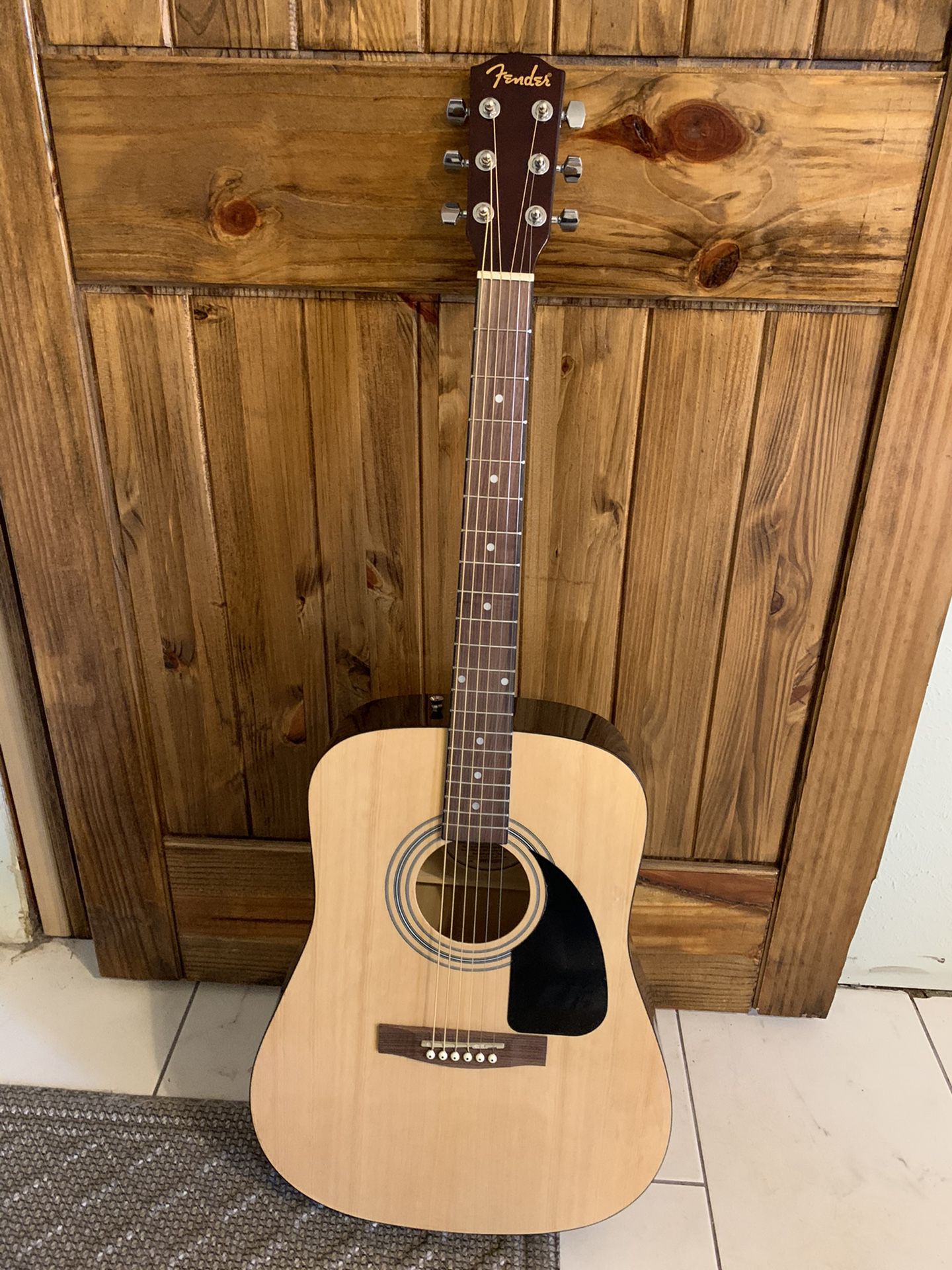 Fender FA-115 Acoustic Guitar with picks and capo