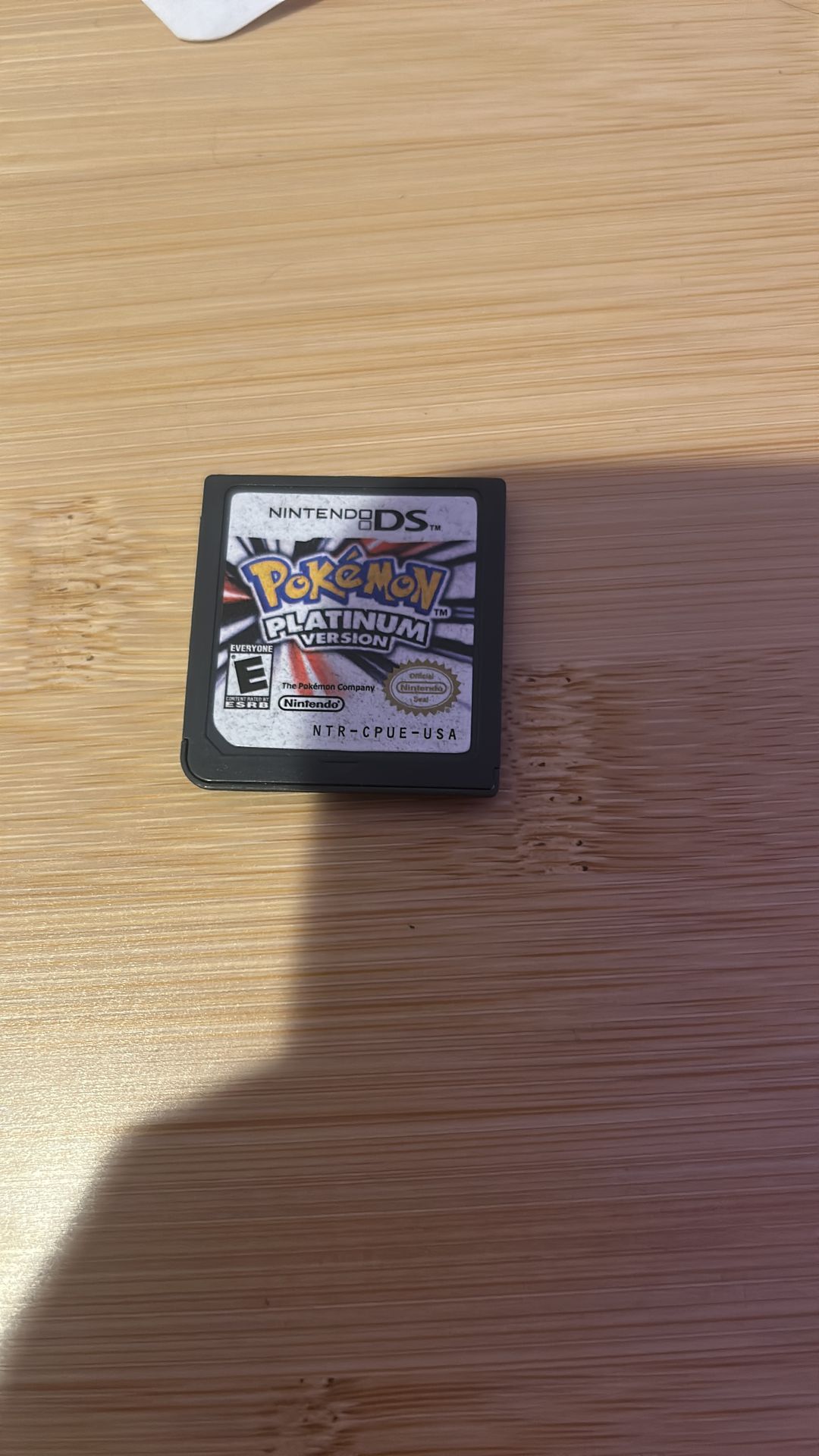 Authentic copy of Pokémon platinum