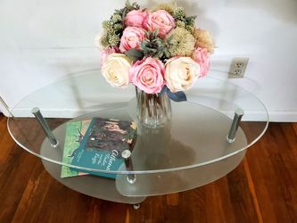 Tri-Level Glass Coffee Table