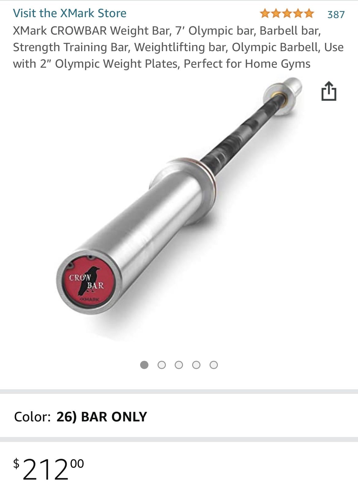 Xmark Crowbar Barbell for Sale in San Diego CA OfferUp