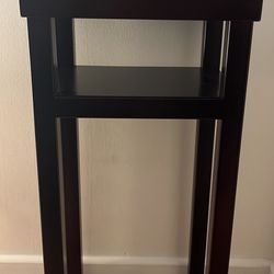 Dark Wood Side Table - Used Like New 
