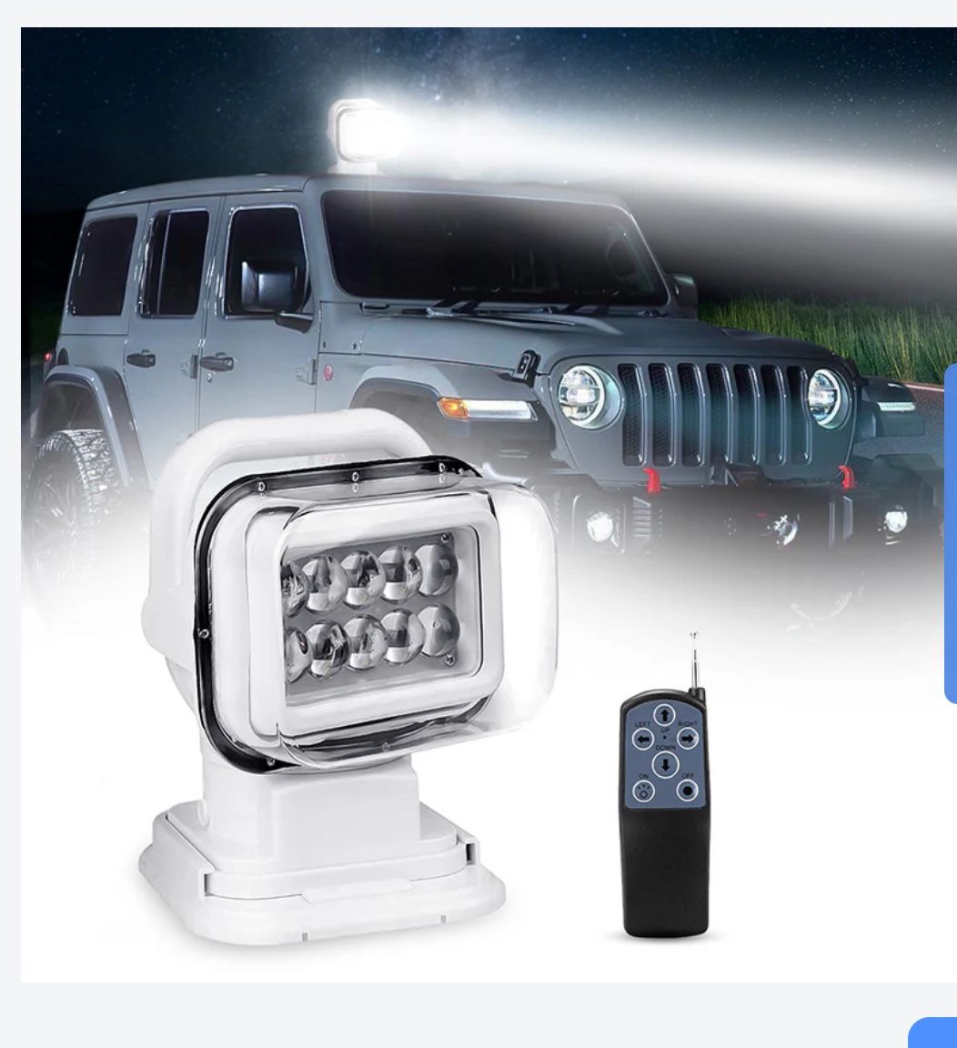 LED Spot Light Search Light With Remote Control