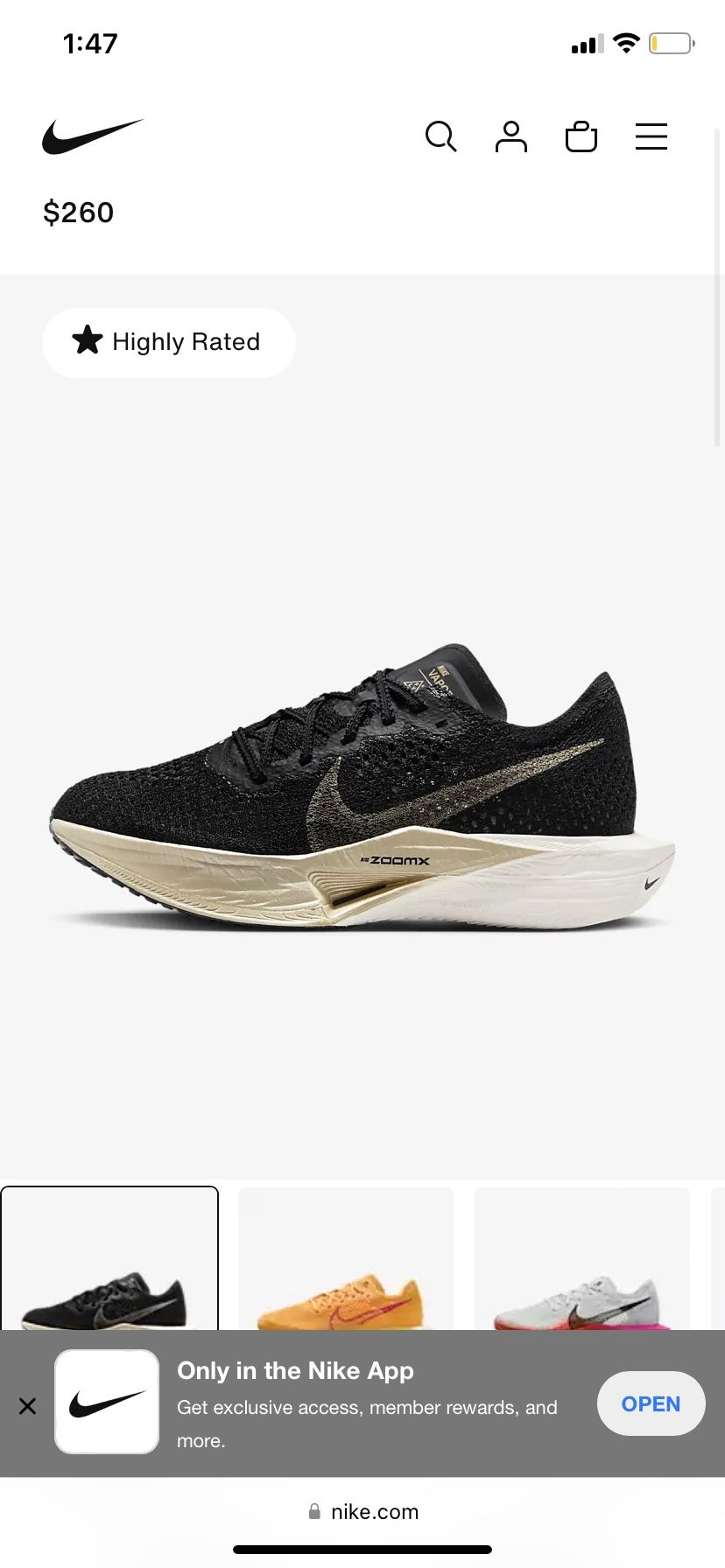 Nike Vaporfly Brand New Size 9.5