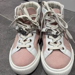 Hermès Daydream Pink/White High top Sneakers, Size 37