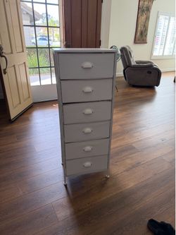 White Tall Nightstand
