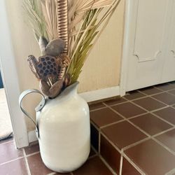 metal flower vase
