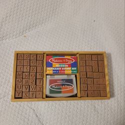 Alphabet Wooden Stamp Set