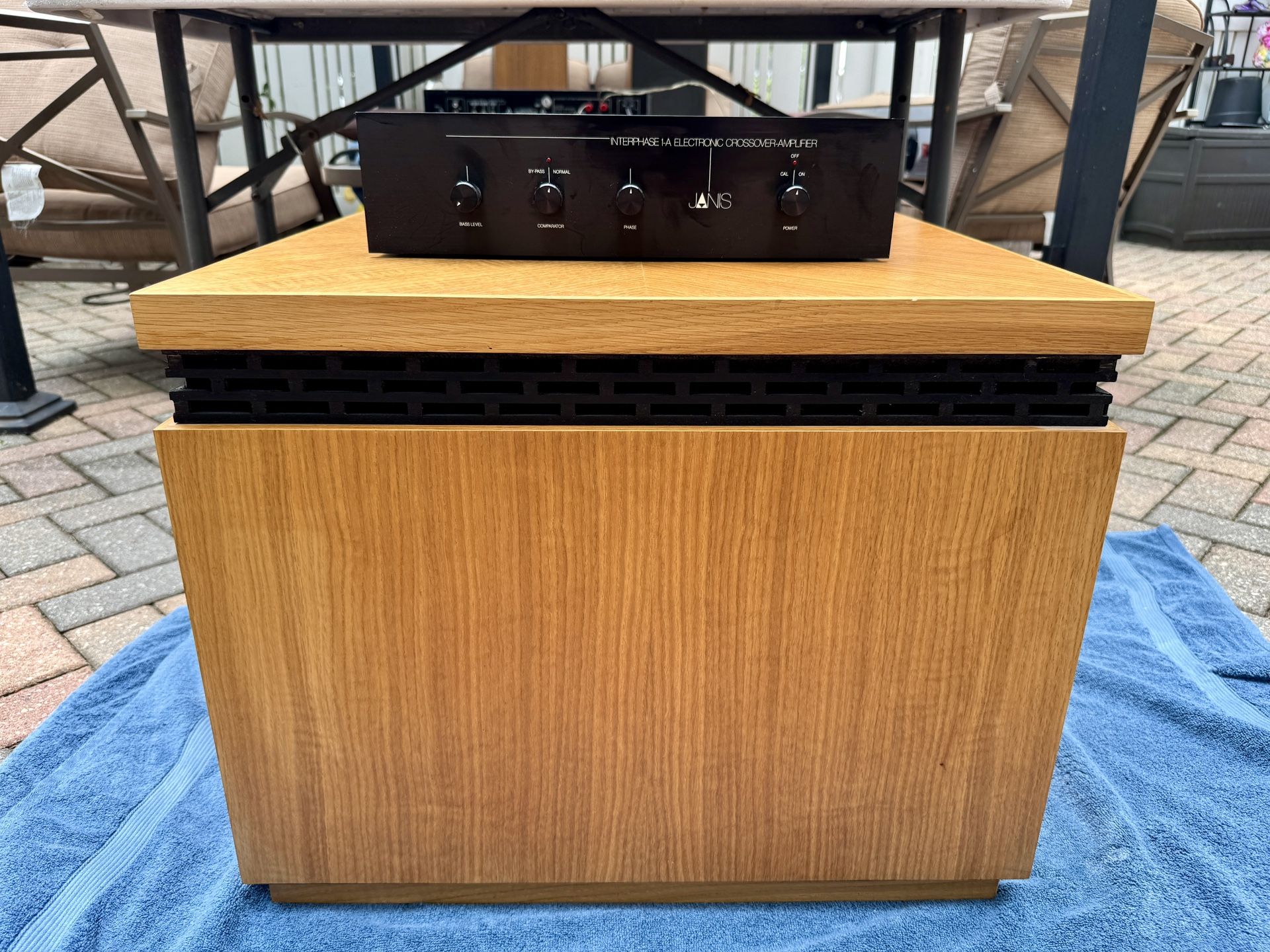 Janis W1 Audiophile Subwoofer w/ Interphase 1-A Electronic Crossover-Amp
