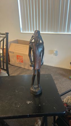 hand-carved sculpture in Kenya, East Africa