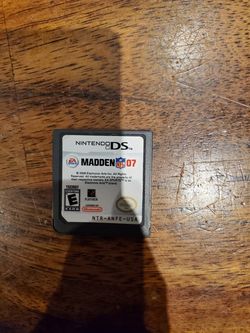 Ds game madden 07