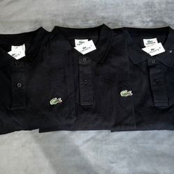 Lacoste Polo Men’s Size L In Black