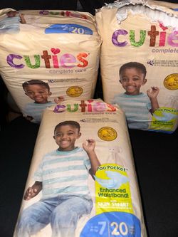 Cuties Complete Care Size 7 Diapers – 3 Packs