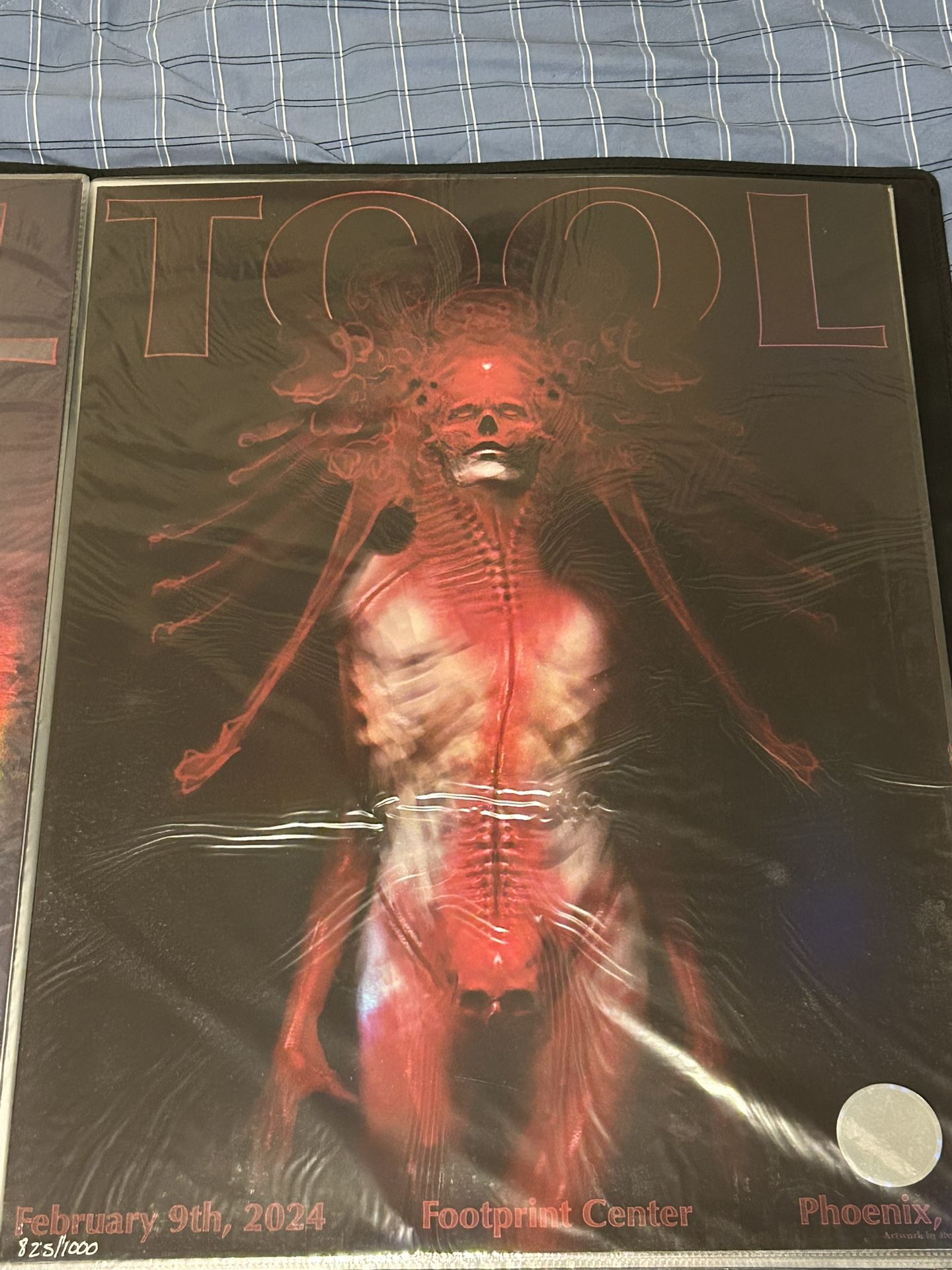 Tool Official Concert Poster Phoenix Az Feb 9th 2024 Footprint Center Ben Colin