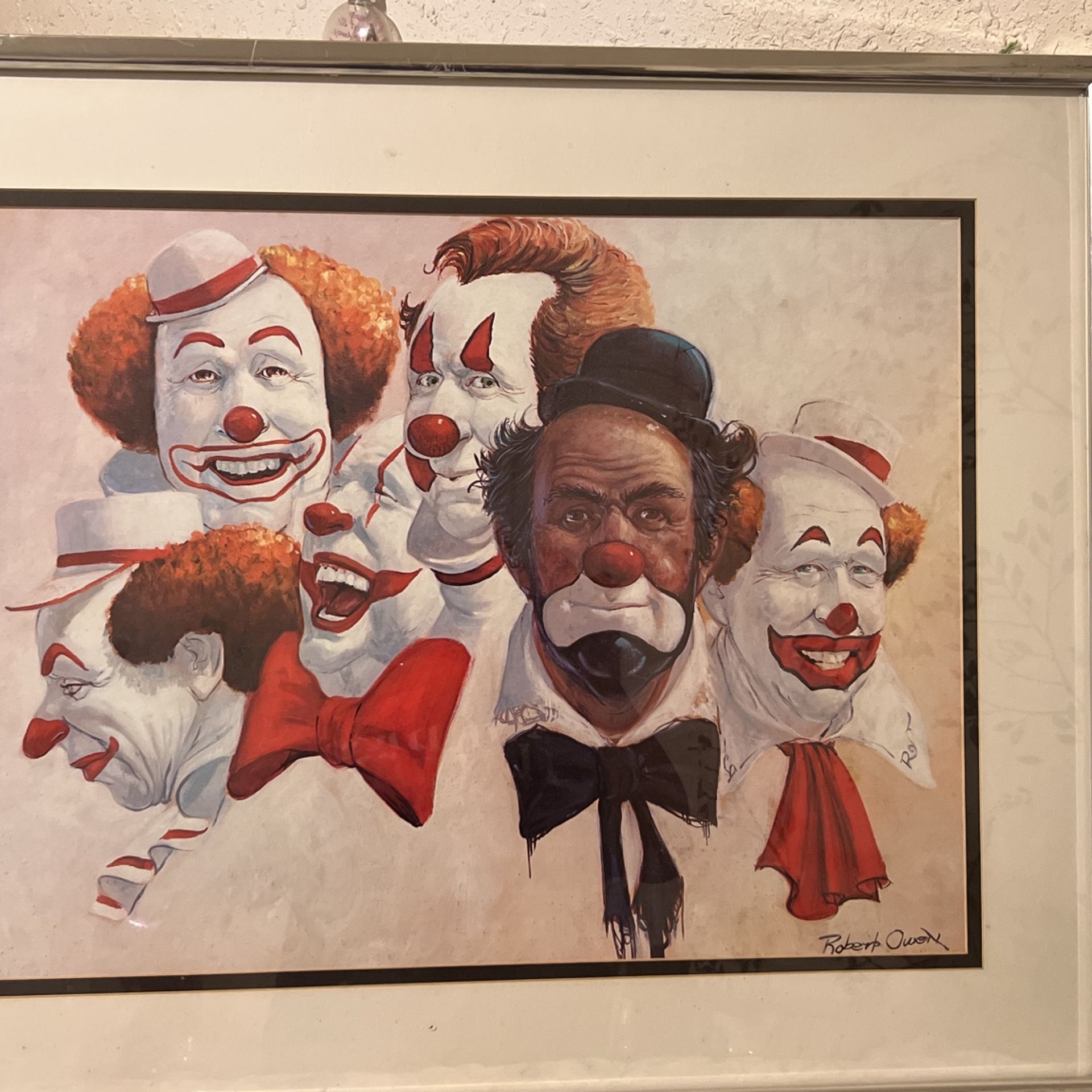 ROBERT OWEN CLOWN PRINT