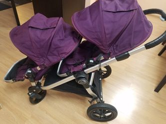 double stroller purple can be use as single too