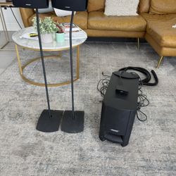 Bose Cinematic Series II with Speaker Stands