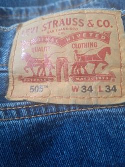 Levis jeans  505.   W34 L34