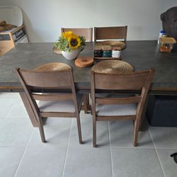 Ashley Dining table with 4 chairs