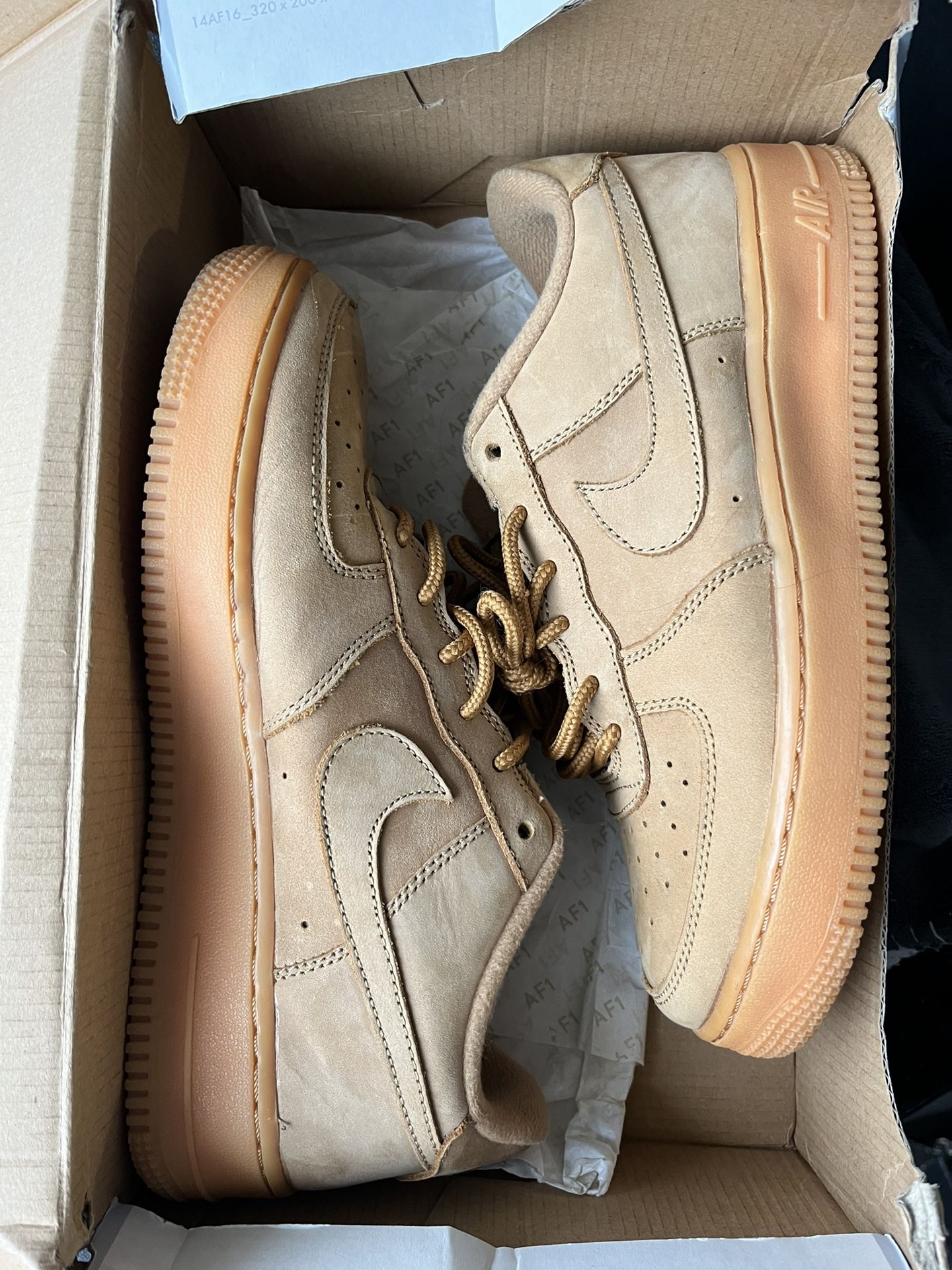 Wheat AF1 Lows Sz 6.5Y