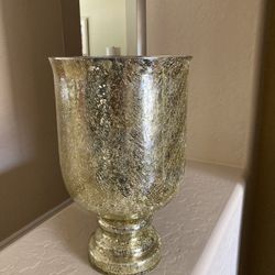 Glass Vase Golden Finish 