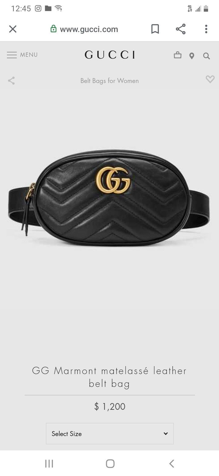 Beautiful authentic Gucci belt bag !!!