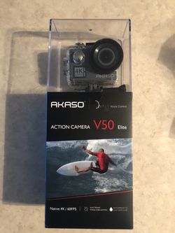 Akaso V-50 Elite action camera.