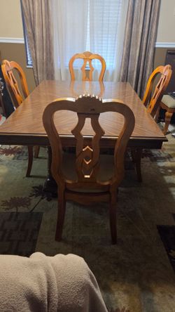 Contemporary dining room table.