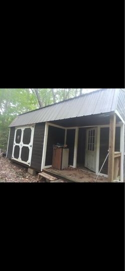 10×20 Lofted Cabin / Storage Building with Covered Porch