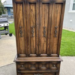 Wood Armoire 