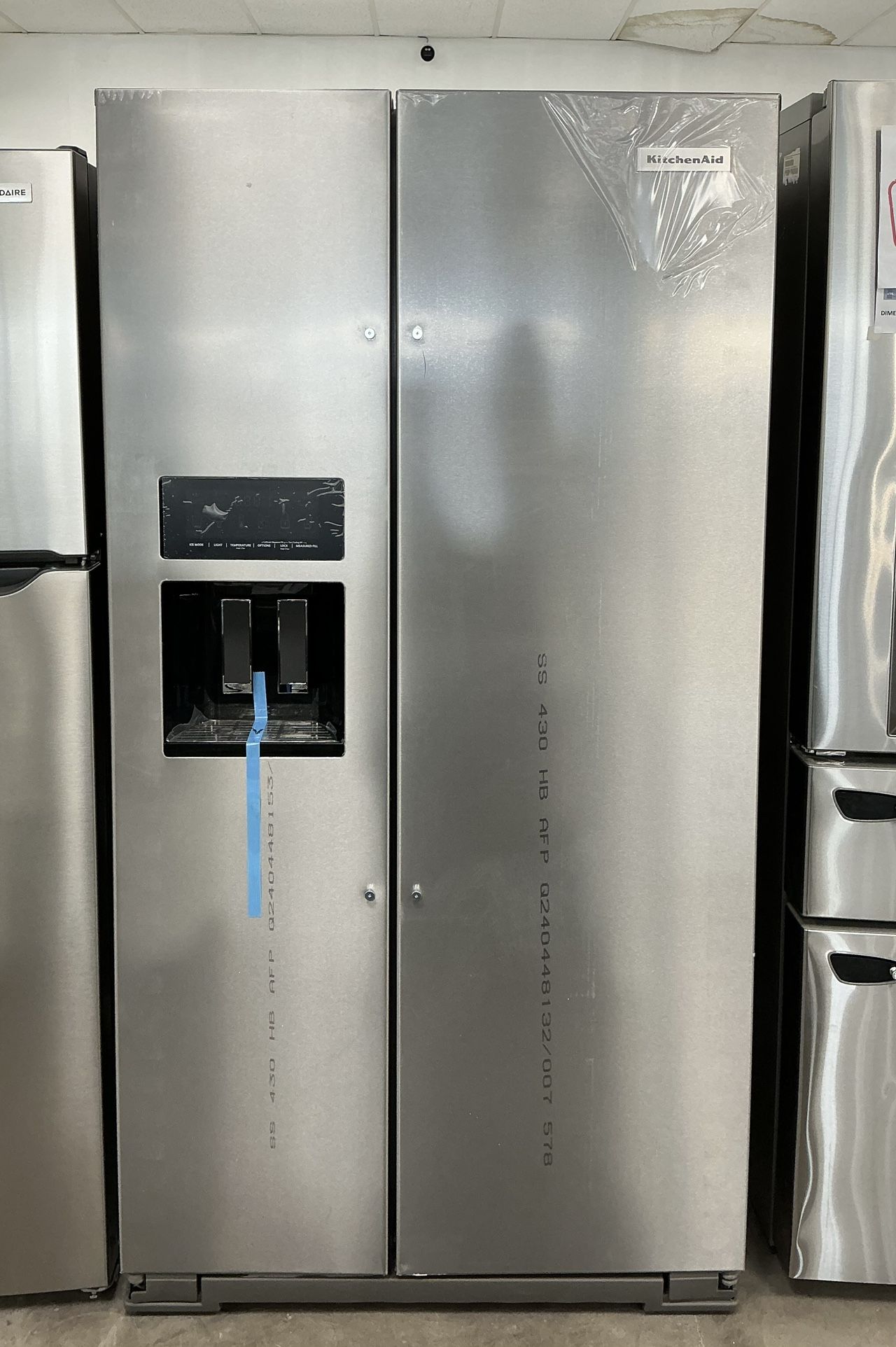KitchenAid 19.8 cu. ft. Side by Side Refrigerator PrintShield Counter Depth - Free One Year Warranty
