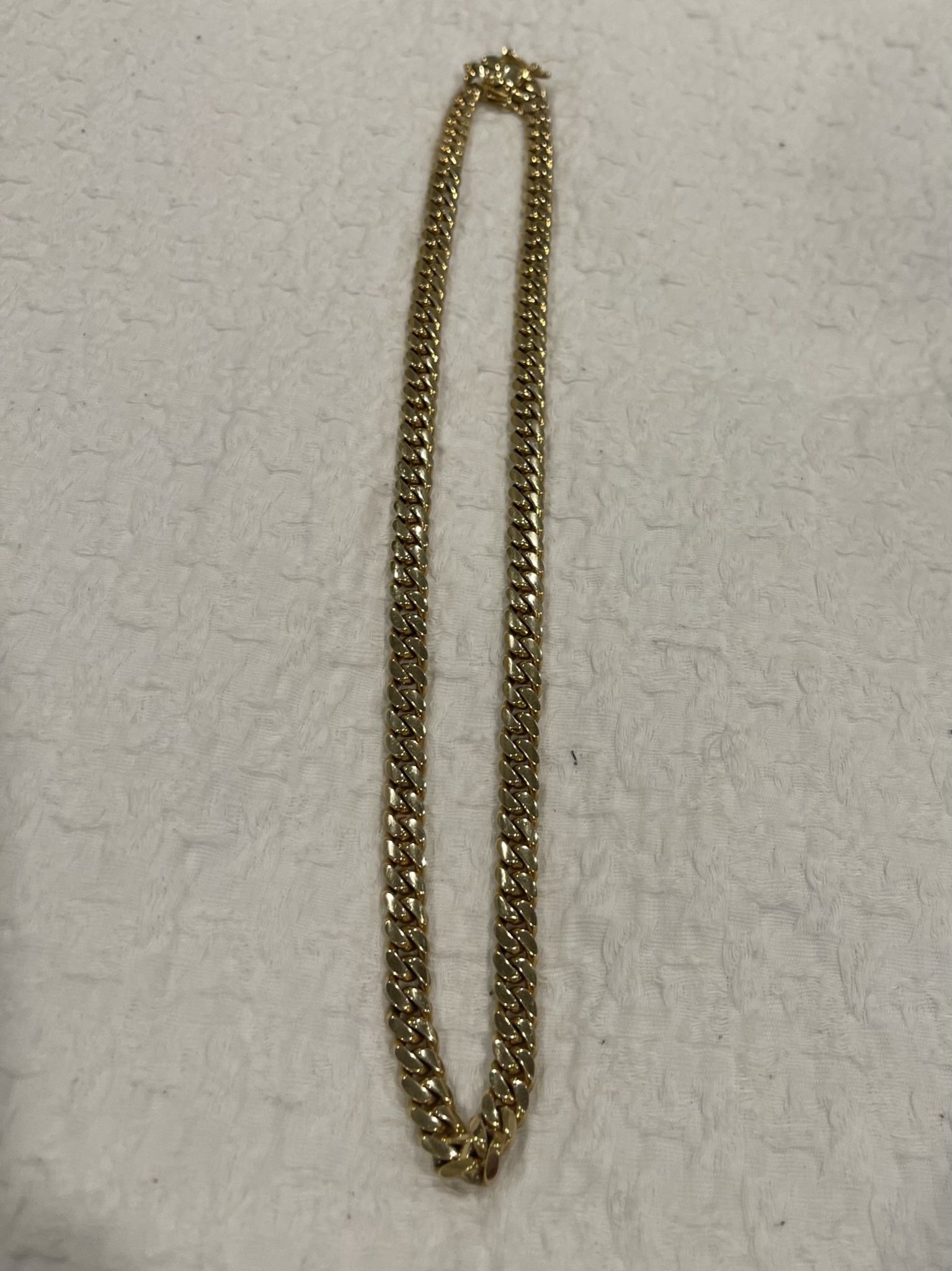 Miami Cuban Gold Necklace Solid 14k . Oro 14kt 