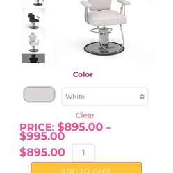 Bellagio Eyebrow & All Purpose Hydraulic adjusting chair w/Matching Mobile Stool!