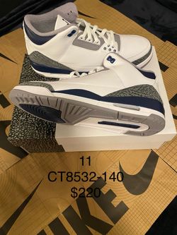 Jordan 3 Midnight Navy 