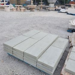 Concrete Rectangular Patio Pavers Gray Smooth Finish / Cement Slab Backyard Stepping Stones