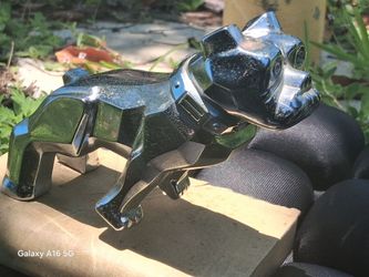 This is a vintage Mack Truck bulldog hood ornament,