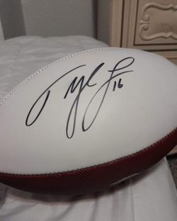 Tyler Lockett Signed Football (Seahawks Ball 2022)