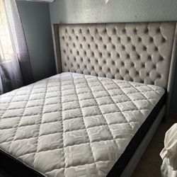 King Size Bed Frame With Mattress