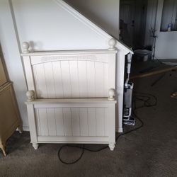 Twin size bed and night stand