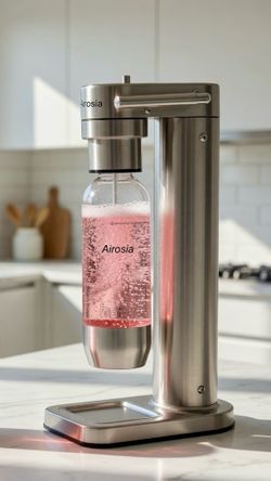 Sparkling Drink Maker - Gorgeous Water, Soda, Stream Carbonated Quality Stainless Steel
