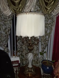 Large vintage lamp with night lights