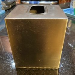 ELTON POLISHED STAINLESS STEEL TISSUE BOX COVER