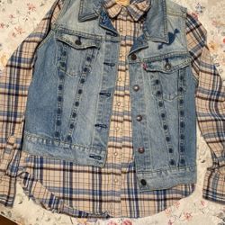 Levi’s Jean Vest And Flannel