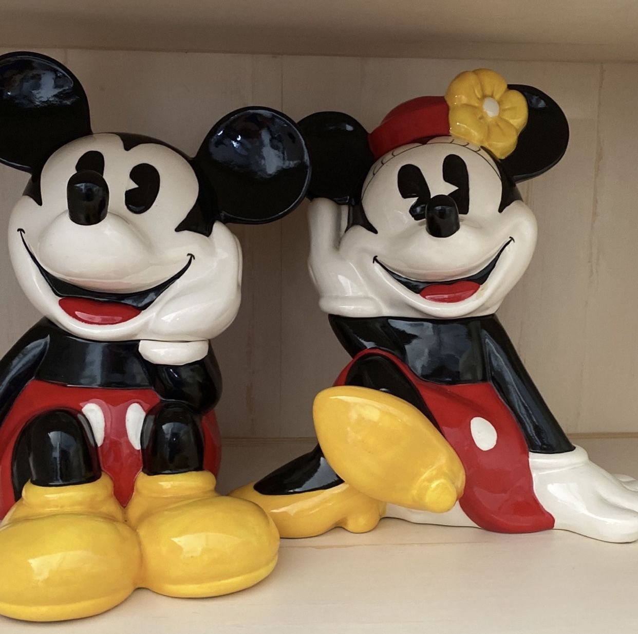 Micky and Minnie Cookie Jars