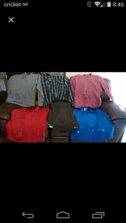 Dress shirts and slacks