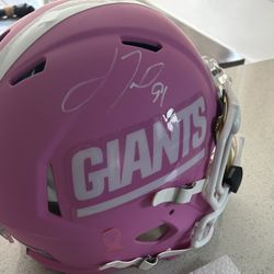 Justin Tuck Signed BCA New York Giants Authentic Helmet 