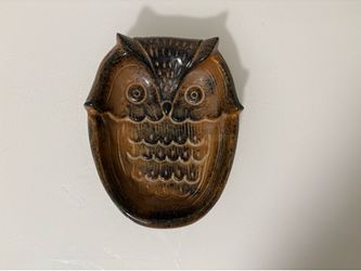 Small Ceramic Owl Trinket Dish